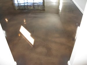 Leather Acid Stain with epoxy