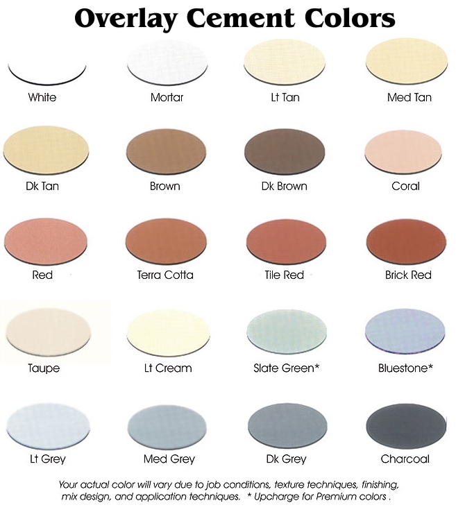 Overlay Cement Colors
