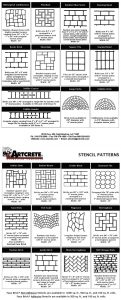Artcrete Stencil Patterns