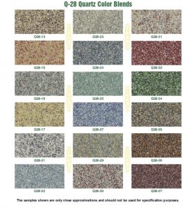 DK Quartz Color Chart