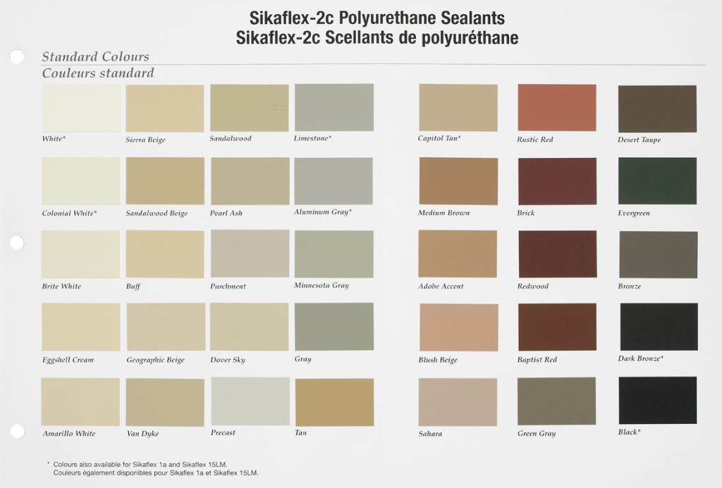 Sikaflex Joint Sealant Color Chart Diamond Kote Decorative Concrete