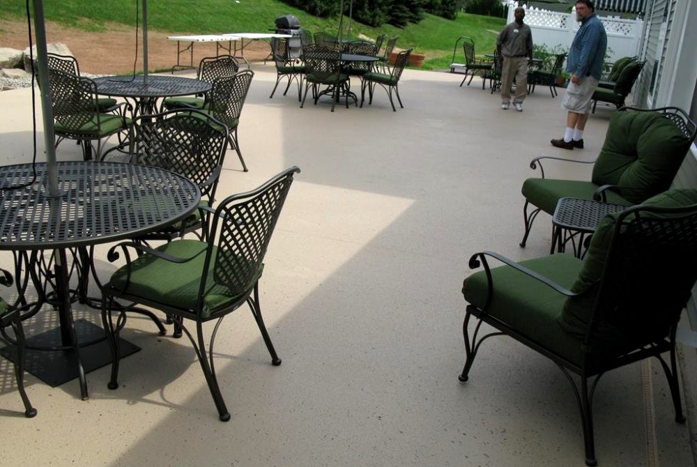 Commercial Patio Rubber Coating