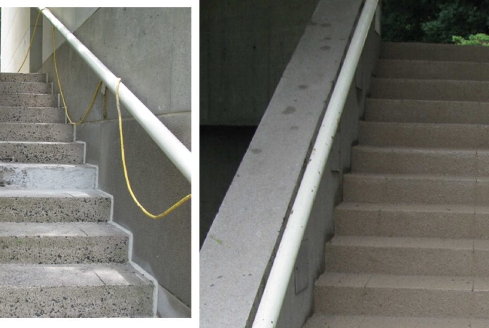 Wesleyan Stairs Before and After