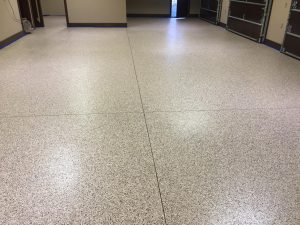 Epoxy Vinyl Chip Garage Floor- Outback Color Blend