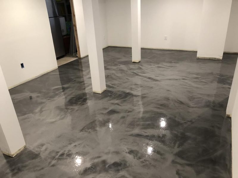 Quicksilver Metallic Epoxy - Diamond Kote Decorative Concrete 