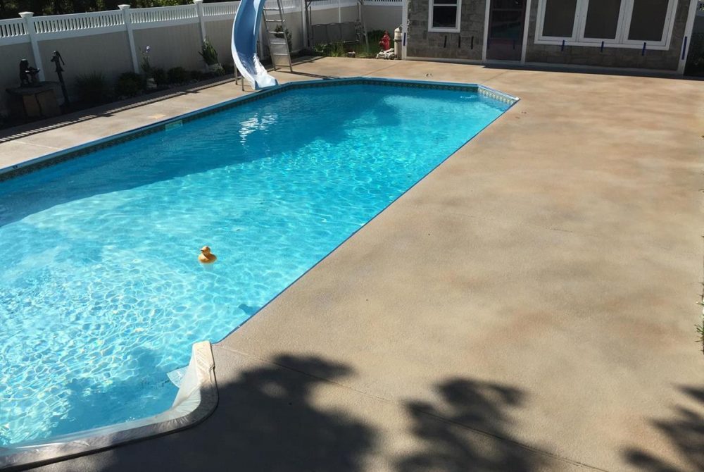 Stained Pool Deck